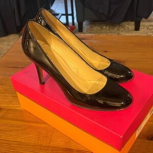 Kate Spade New York, Karolina pump, dress pumps, black patent , Evening 7.5 M